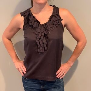 J-Crew silk v-neck top